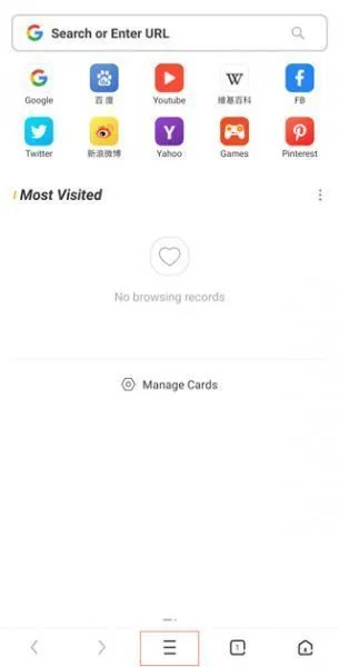 UC浏览器国际版app中文设置