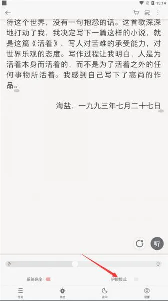掌阅app开启护眼模式
