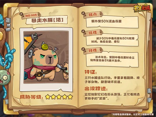 求生之城手游怪物介绍丨5只高危怪物弱点速查，击倒领限定整活勋章！