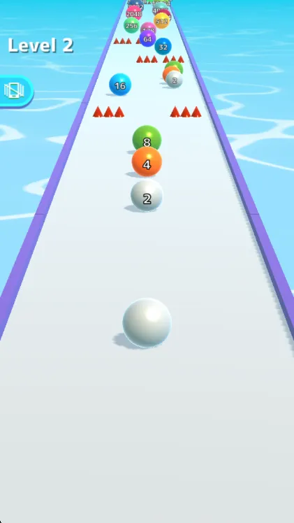2048滚动球球游戏怎么玩配图1