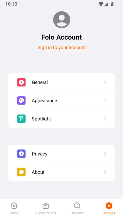 folo阅读器设置中文方法配图1