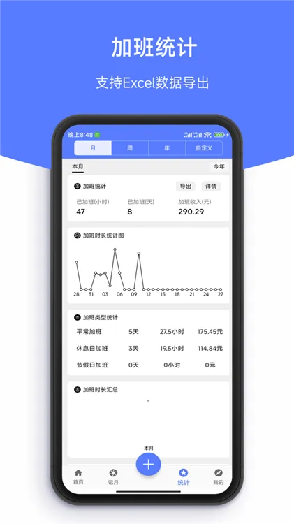简记加班软件宣传图