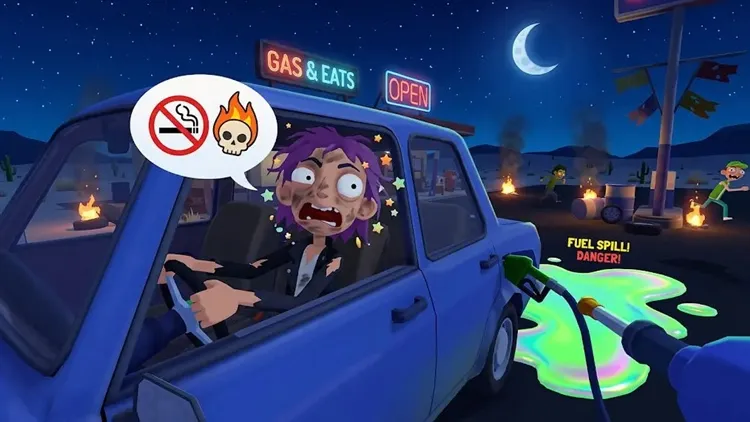 美式加油站正版宣传图